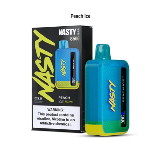 NASTY Bar Disposable 8500 Puff Peach ice NASTY Bar Disposable 8500 Puff Peach ice