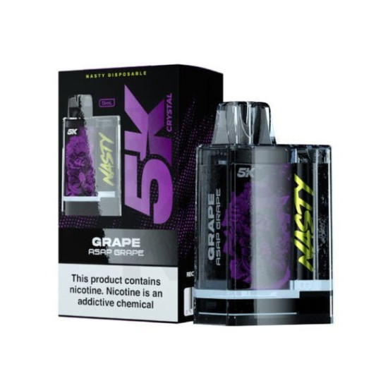 NASTY Crystal Disposable 5000 Puffs grape