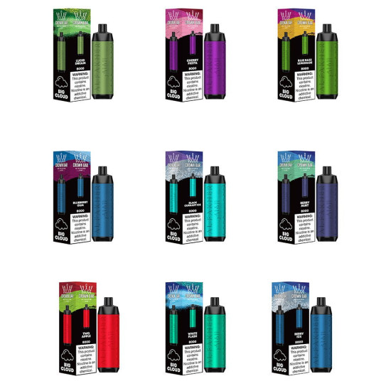 AlFakher Crown Bar 8000 puffs berry Mint AlFakher Crown Bar 8000 puffs berry Mint